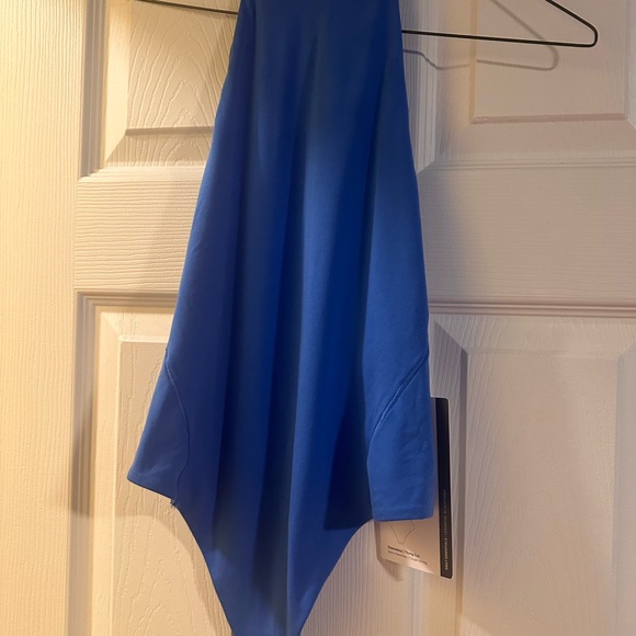 Lululemon Seriously Soft Nulu Mock Neck Bodysuit Blue S ✨BRAND NEW WITH TAGS✨ - Picture 2 of 6